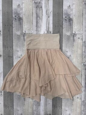 Hard Tail Forever Fold Over Asymmetrical Boho Layered Skirt Y2K Sz. M